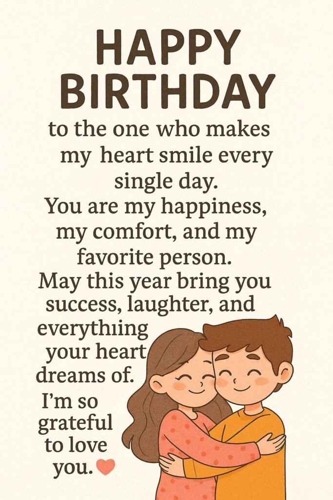 birthday wishes for love