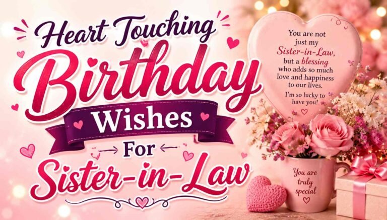 heart touching birthday wishes for sister-in-law