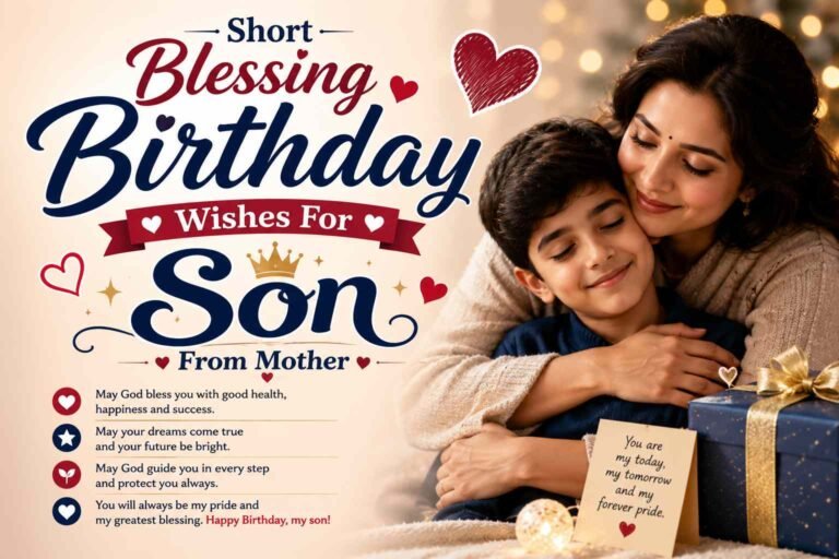 short blessing birthday wishes for son from mother